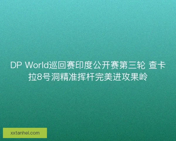 DP World巡回赛印度公开赛第三轮 查卡拉8号洞精准挥杆完美进攻果岭