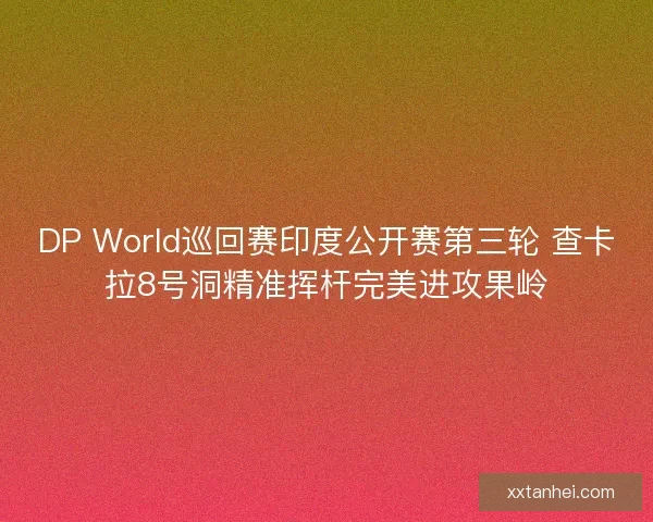 DP World巡回赛印度公开赛第三轮 查卡拉8号洞精准挥杆完美进攻果岭 DP World巡回赛印度公开赛第三轮 查卡拉8号洞精准挥杆完美进攻果岭